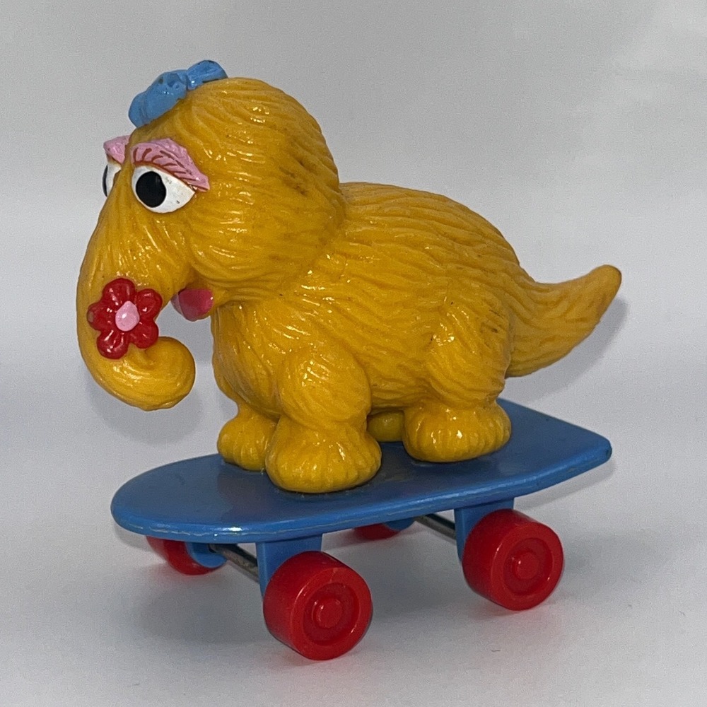 Sesame Street PVC Figures Grover Farmer Snuffleupagus Sled Alice Skateboard Lot - Picture 2 of 5